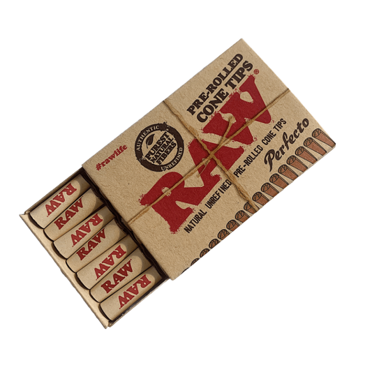 RAW PRE-ROLLED CONE TIPS 21-PACK - munchterm