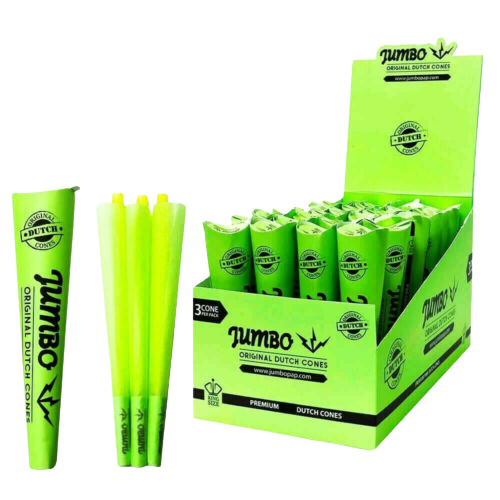 3-pack Jumbo Green Kingsize Cones